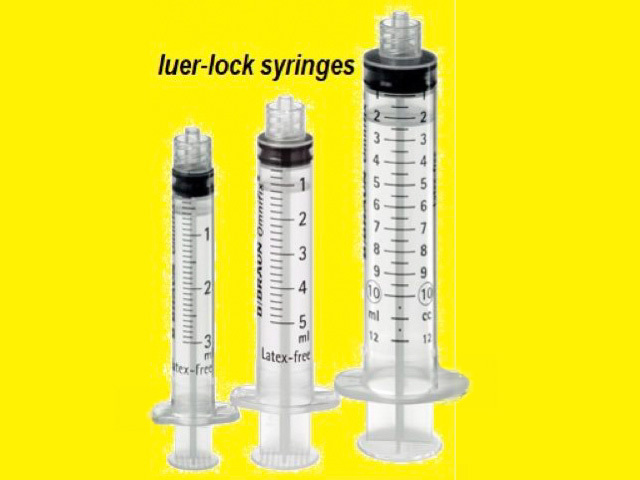 Рисунок 1: Шприцы с соединением типа Луер-лок (Luer-lock)